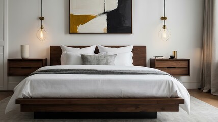 Modern Bedroom – Cozy Interior with Minimalist Design and Natural Light