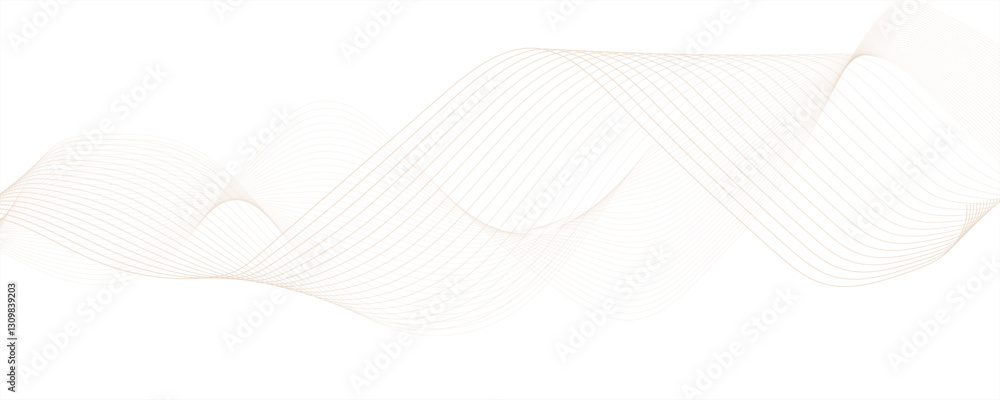 Poster abstract wave lines dynamic flowingwhite colorful light isolated background digital gradient transpa