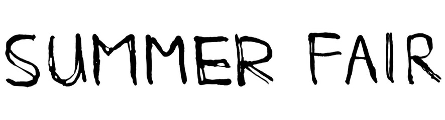 文字素材　サマーフェア　SUMMERFAIR