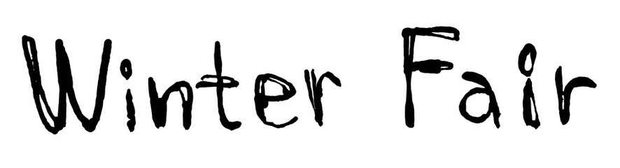 文字素材　ウィンターフェア　Winter Fair