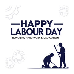 Fototapeta premium Labour Day concept vector illustration. labour day celebration design