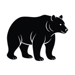 Fototapeta premium Silhouette of a bear vector.