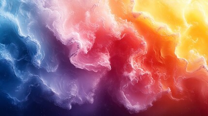 Abstract Colorful Swirls A Dynamic Composition of Blue, Red, Orange, and Yellow Hues