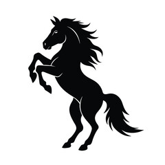 Horse silhouette vector art