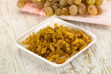 Sweet dry yellow honey raisin