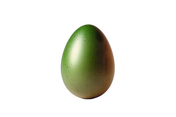 A high quality stock photograph of a single easter egg full body isolated on a white background