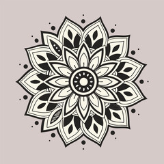 abstract floral background with floral ornament
