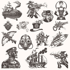 Steampunk Design Elements – Victorian Airships & Retro Futuristic Travel