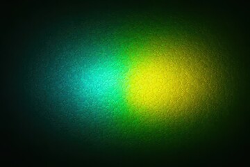 vibrant neon teal-and-yellow hexagonal grid with shimmering center-left in a deep black gradient in Minimalist Void – Futuristic Digital Art