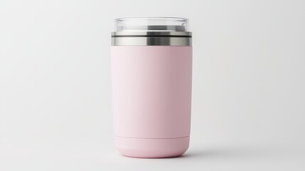 Pink thermo ins tumbler, doublewalled stainless steel insulated travel mug for hot & cold drinks
