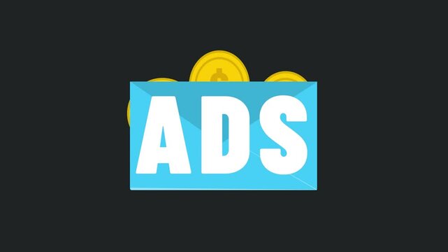 pay per click ads for business marketing spending money on advertisement animation