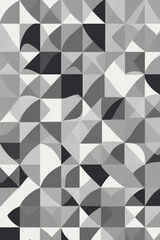 Randomized Square Pattern | Mosaic Tile Canvas in the Bathroom | Black White gray | Flor Wall Club Gilaf design | Abstract Image Background