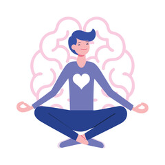 Mind and Body Man Meditation