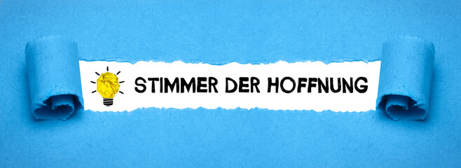 Stimme der Hoffnung	
