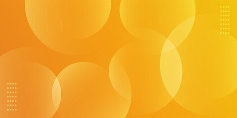 Banner background, pastel colorful, orange and orange gradations, circle abstract background, eps 10