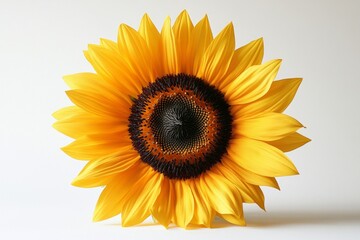 Obraz premium Single Bright Yellow Sunflower
