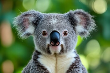 Obraz premium Adorable Koala Close-Up Portrait