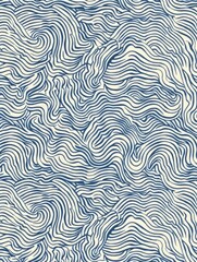 Fototapeta premium A wavy, abstract pattern composed of curved lines that intertwine and flow harmoniously.