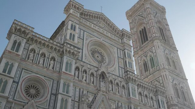 Facade of Duomo Cathedral in Florence Italy