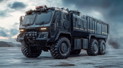 Futuristic Military Truck Design Concept