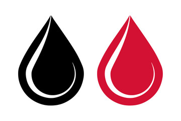 Fototapeta premium red drop of blood
