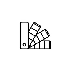 Palette flat vector icon. Tone flat vector icon. Color swatch flat vector icon