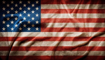 Fototapeta premium flag of the usa vintage american flag grunge style flag of the united states