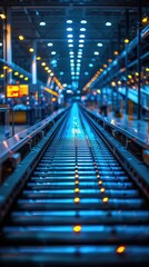 Dynamic Logistics Center Workflow with Conveyor Systems