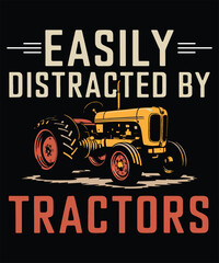 Easily Distracted By Tractors, Graphic Design