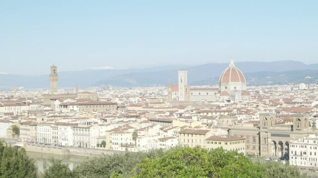 Vie of Duomo from distance in Florence City Center