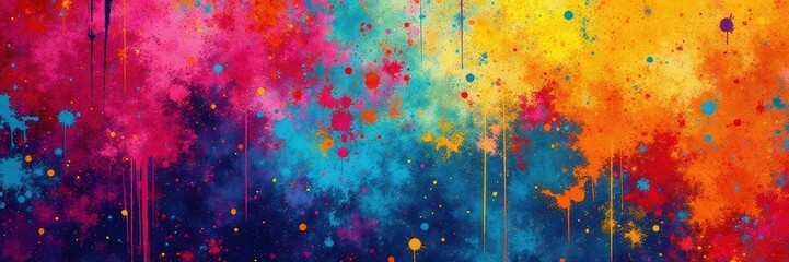 Abstract graffiti patterns, vibrant colors, bold lines, vector, abstract