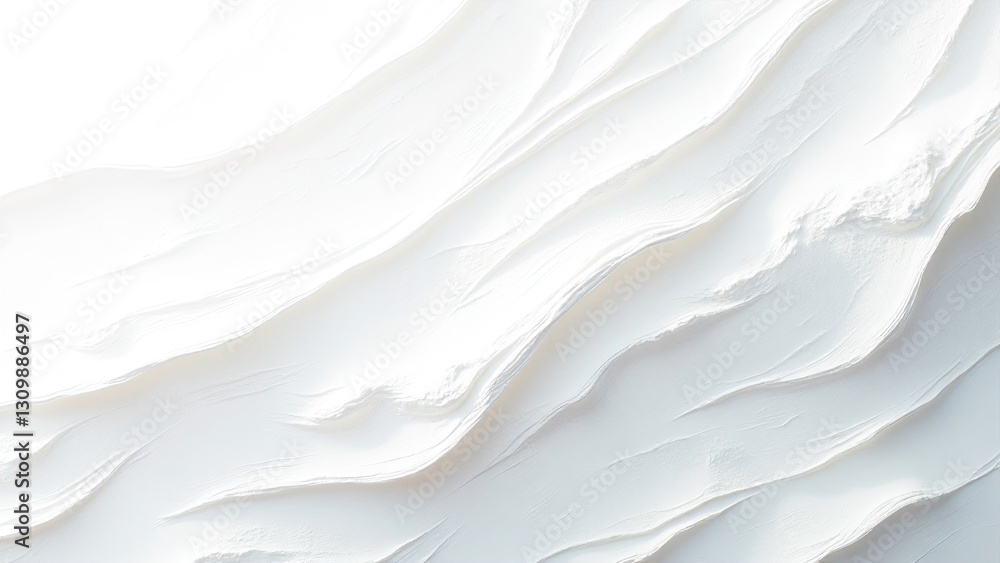 Poster textured white abstract background with smooth flowing lines
