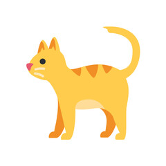 Yellow Cat Standing

