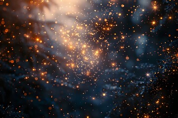 Fototapeta premium Enchanting Sparkles and Bokeh from Festive Sparklers in Magical Holiday Atmosphere