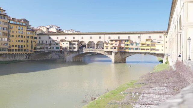 Pontevecchio Bridge in Florence City Center, Italy