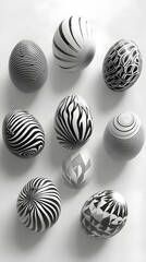 Optical Illusion Easter Eggs with 3D Depth Effects