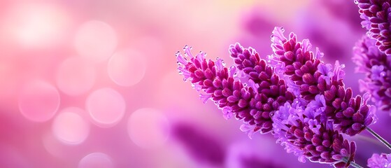 Fototapeta premium Delicate Lavender Blooms in Soft Focus