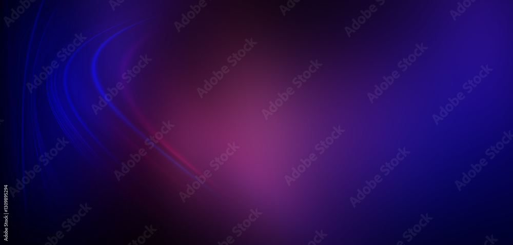 Aufkleber dark abstract background with neon light, blurred lines