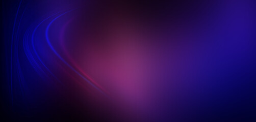 Dark abstract background with neon light, blurred lines