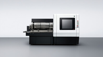 Fototapeta premium High Tech CNC Milling Machine in Modern Studio Setting