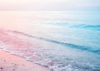 Obraz premium Tranquil Seascape with Soft Waves