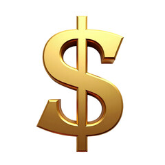 Obraz premium Golden Dollar Sign: Symbol of Wealth and Finance