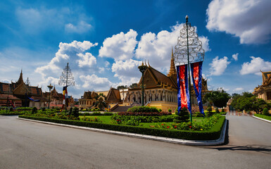Obraz premium Royal palace in Phnom Penh , Cambodia 