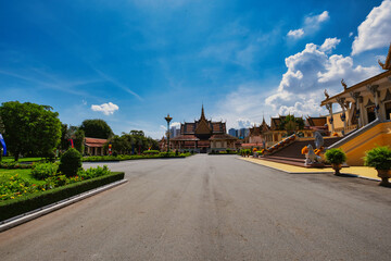 Royal palace in Phnom Penh , Cambodia 
