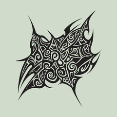 black and white tattoo