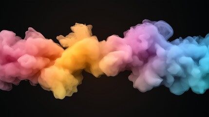 Abstract chemical reactions displayed as bursts of light and color in a dark void , High quality , No blur