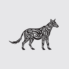 vector illustration of a zebra