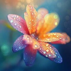 Fototapeta premium Elegant floral background with delicate flowers, perfect for romantic, nature-inspired, or decorative designs.