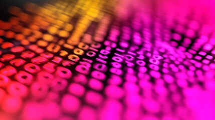 Abstract Blurred Digital Data Stream Gradient