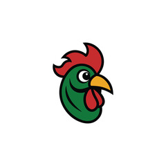 rooster isolated on white background